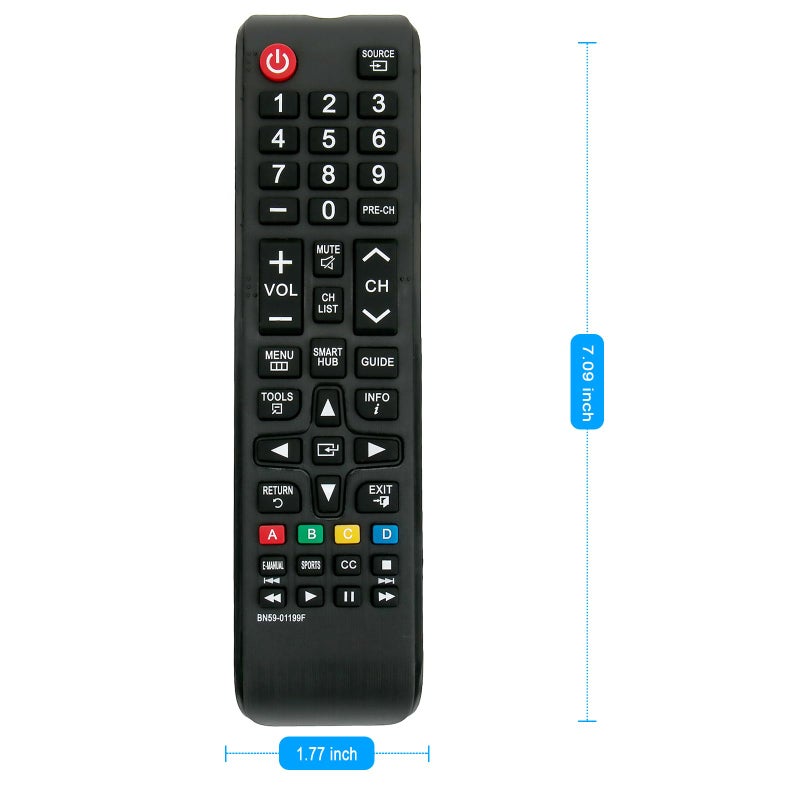ZdalaMit New BN59-01199F Replace Remote fit for Samsung TV UN65JU639DF UN65JU639DFXZA UN58J5190BF UN58J5190BFXZA UN50J5201AF UN50J5201AFXZA UN58J5190AF UN58J5190AFXZA UN60JU6390F UN60JU6390FXZA UN40JU6700 - Image 4